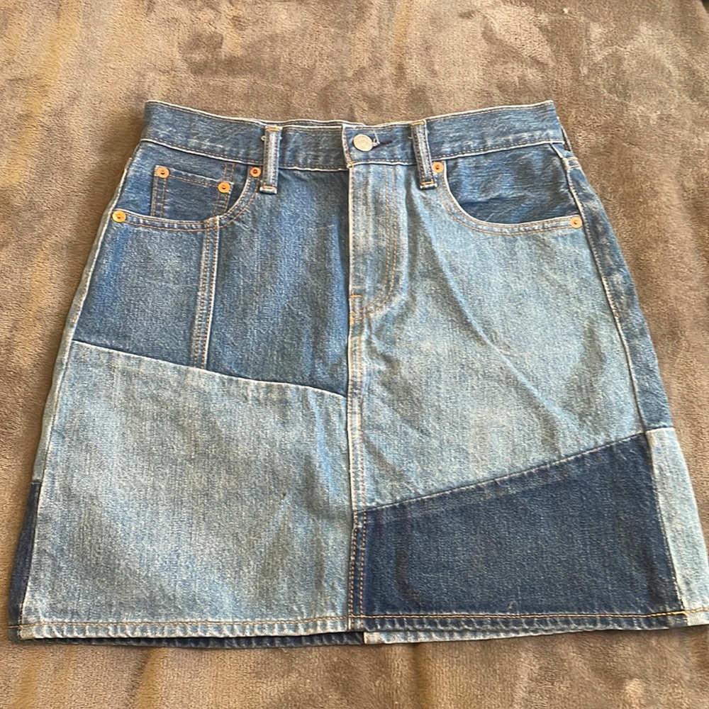 ~Levi patchwork Jean skirt~